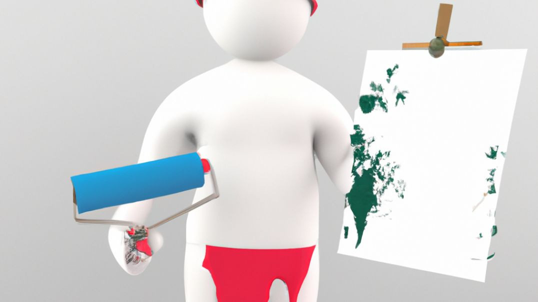 Pintando con rodillo en interior