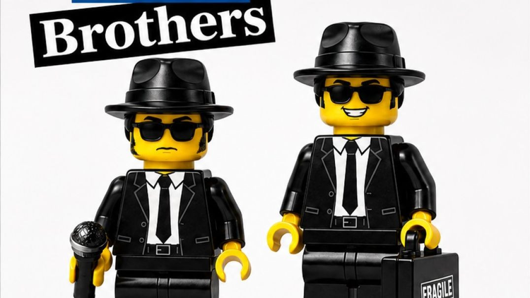 The Blues Brothers | Custom LEGO Minifigure Set | Moonlite Collectables